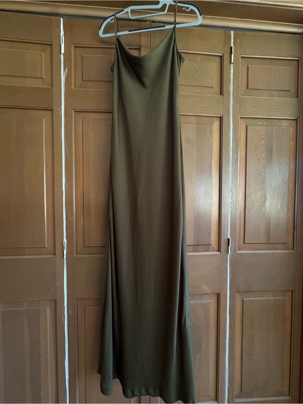Vintage Banana Republic Olive Green Slip Maxi Dress